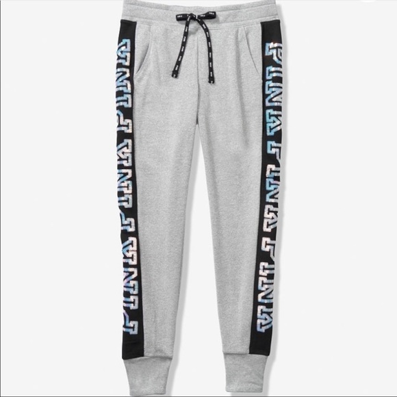 VS Pink Bling Iridescent Sequin Skinny Jogger - Picture 3 of 7